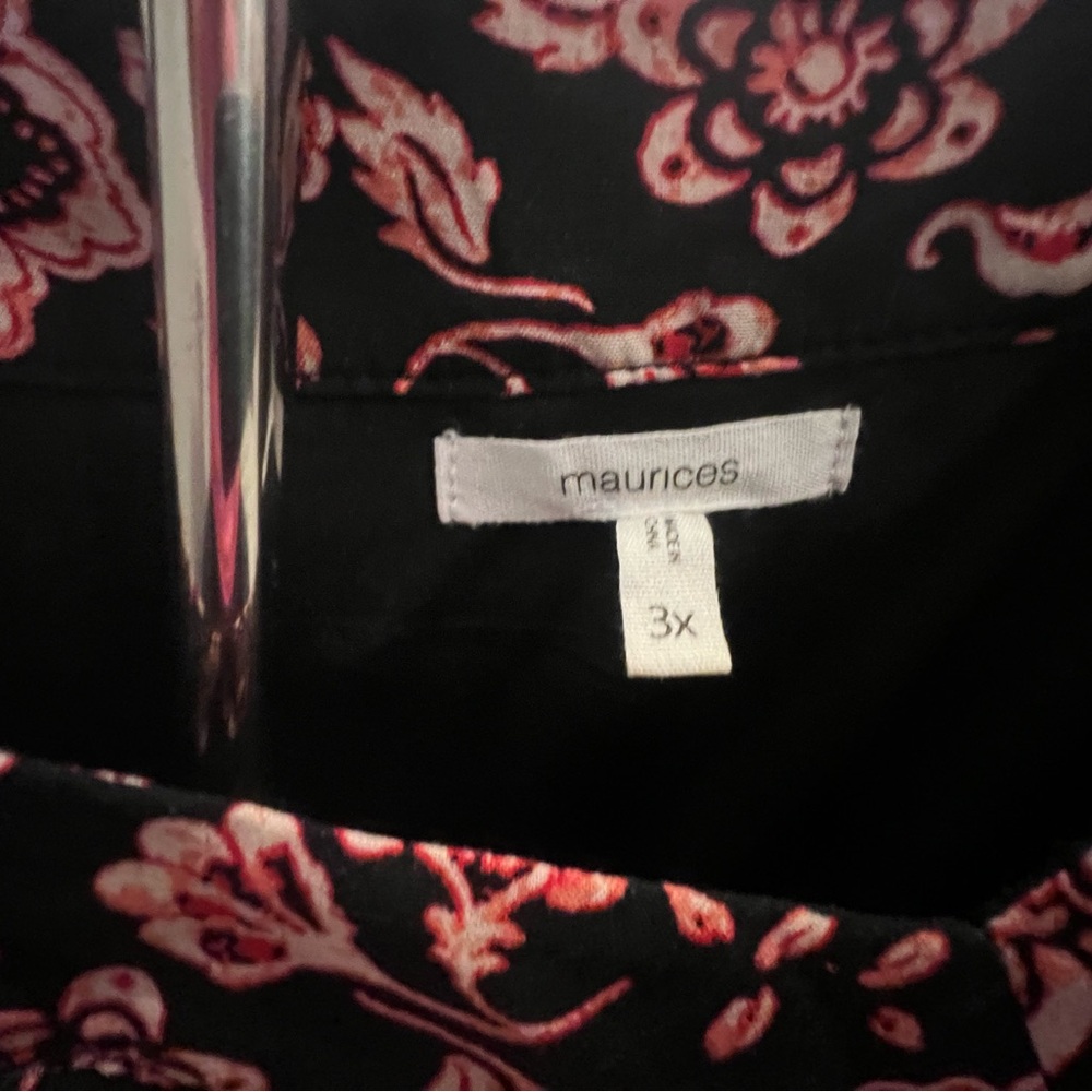 Maurices black and pink midi dress EUC - Picture 4 of 4